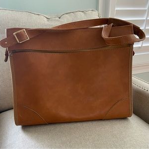 Hartmann Leather-Look Lined
Weekender Tote Brief Case Adjustable Straps CLASSIC!